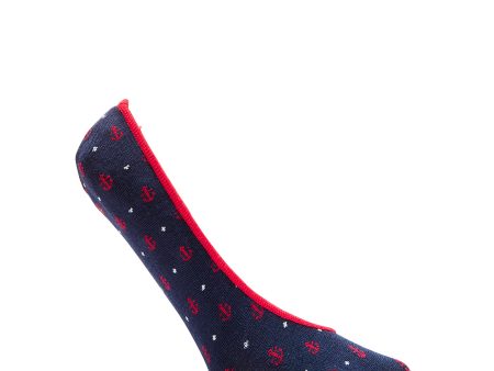 Anchor Dot No-Show Socks For Cheap