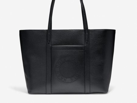 Leather Zip Top Tote Online Hot Sale