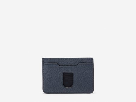 GRANDSERIES Pebbled Leather Card Case For Discount