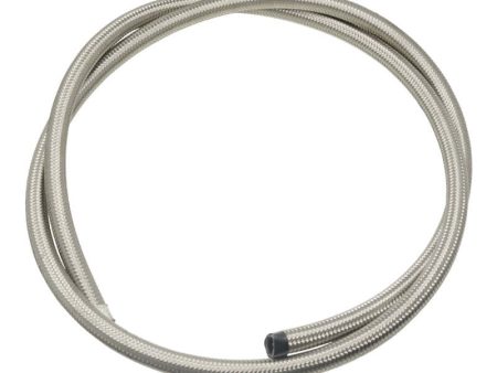 DeatschWerks 10AN Stainless Steel Double Braided CPE Hose - 6ft For Sale