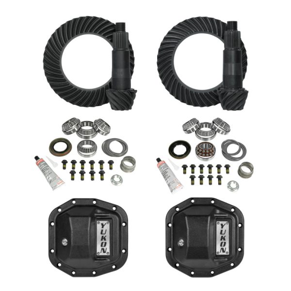 Yukon Gear High Stage 2 Jeep JL Re-Gear Kit w Covers Dana 30 35 4.88 Ratio 24 Spline For Cheap