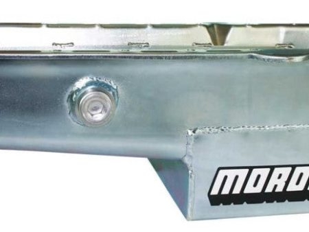 Moroso 80-85 Chevrolet Small Block (w 1in Inspection Bung) Wet Sump 7qt 7.5in Steel Oil Pan on Sale