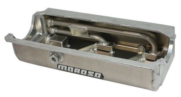 Moroso Pre-85 Chevrolet Small Block (w Two Pick Ups) Sprint Car Dry Sump 6.5in Aluminum Oil Pan Cheap