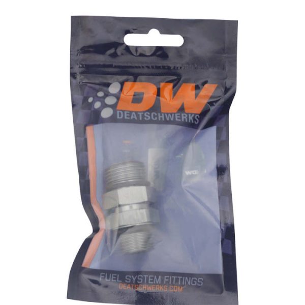 DeatschWerks 8AN ORB Male to 10AN ORB Male Swivel Adapter - Anodized DW Titanium Online now