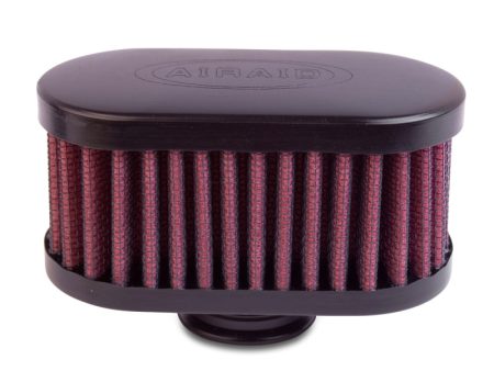 Airaid Rubber Top 1in ID - Push On 4in x 2in Oval OD 2in Tall Breather Filter Online Sale