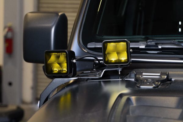 DV8 Offroad 3in Elite Series LED Amber Pod Light Online now