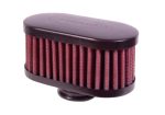 Airaid Rubber Top 1in ID - Push On 4in x 2in Oval OD 2in Tall Breather Filter Online Sale