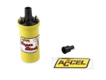 ACCEL Ignition Coil - Yellow - 42000v 1.4 ohm primary - Points - good up to 6500 RPM The ACCEL 8140 super stock ignition coil is a canister style coil that works with OE ignitions and computers. Cheap