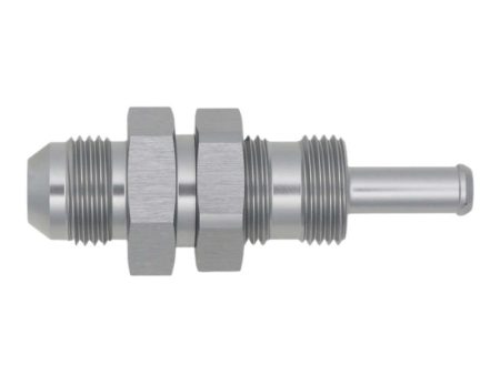 DeatschWerks 8AN Male Flare to Straight 5 16in Single Hose Barb - Anodized DW Titanium Supply