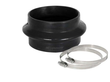 aFe Magnum FORCE Silicone Coupling Kit 4in ID x 2-1 2in L Straight Bellow-Coupler - Black Online Hot Sale