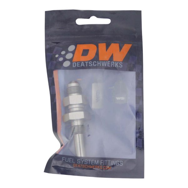 DeatschWerks 6AN Male Flare to Straight 3 8in Single Hose Barb - Anodized DW Titanium Online