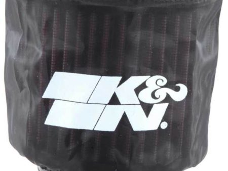 K&N Black DryCharger Round Straight Air Filter Wrap 4.5in ID x 4in H Supply