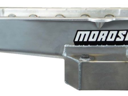 Moroso 80-85 Chevy Small Block Dart (w 2 Pc Seal) Road Race Wet Sump 7qt 7.5in Steel Oil Pan - Black Fashion