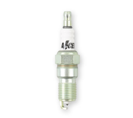 ACCEL Double Platinum Shorty Spark Plug 14mm Thread, .708 in Reach, Tapered Seat - Single For Sale