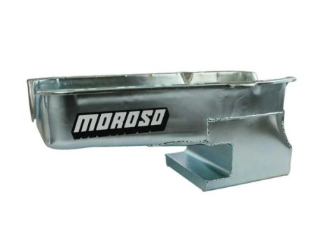 Moroso 80-85 SBC w Passengers Side Dip Stick Dart SHP Chevy II Oil Pan - Black For Cheap