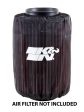 K&N Air Filter Wrap Drycharger - Round Straight - Black for Polaris Ranger on Sale