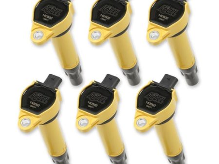 ACCEL Ignition Coil - SuperCoil - 2006-2011 Mopar - 2.7 3.5 4.0L - Yellow - 6-Pack Direct replacement ACCEL Super coils for late model Dodge and Chrysler V6 engines. Hot on Sale