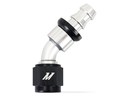 Mishimoto 45 Degree Push Lock Fitting - 6AN For Discount