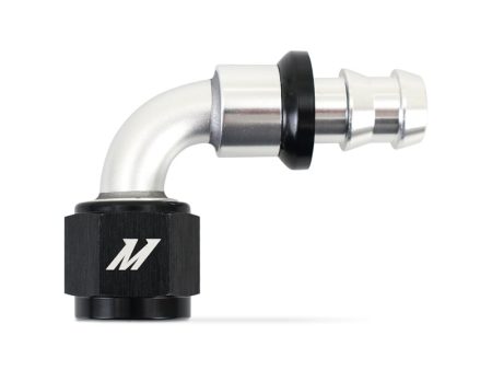 Mishimoto 90 Degree Push Lock Fitting - 8AN on Sale