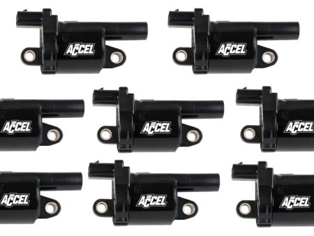 ACCEL Gen V GM Coils, 2014 and Up, Black, Round, black, 8-Pack Performance coils for 2014 and up GM Gen V Direct Injected engines. Cheap