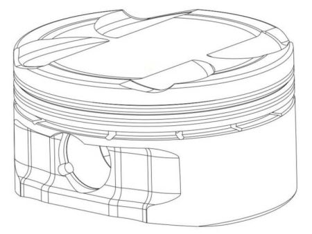 CP Pistons GM Duramax 6.6L 4.075 Bore 3.8976 Stk 6.418 Rod 1.946 CH -38.5cc Dome Pistons (Set of 8) Sale