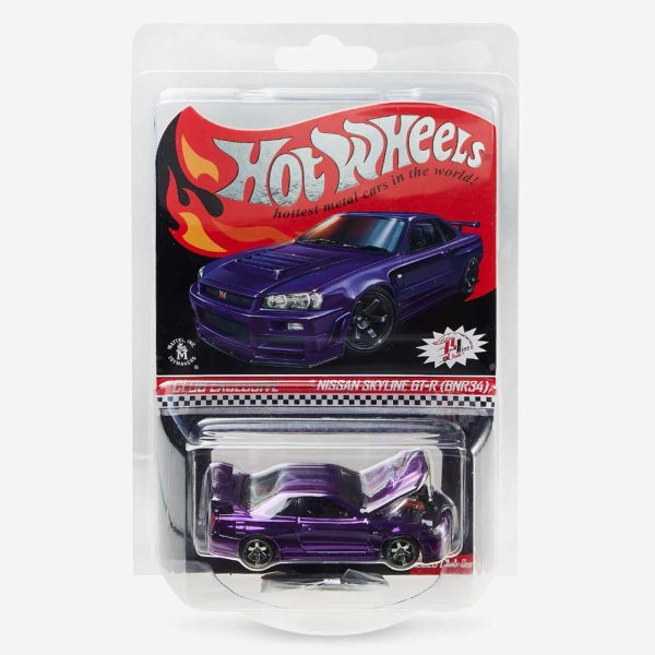 Redline Club Hot Wheel Series Diecast Model Cars by Hot Wheels GTR R34 Purple For Cheap