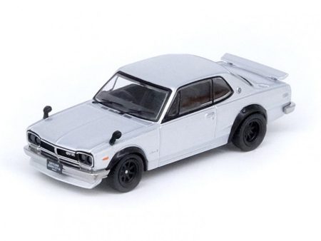 INNO64 1 64 NISSAN SKYLINE 2000 GT-R KPGC10 SILVER DIECAST SCALE MODEL CAR Online now