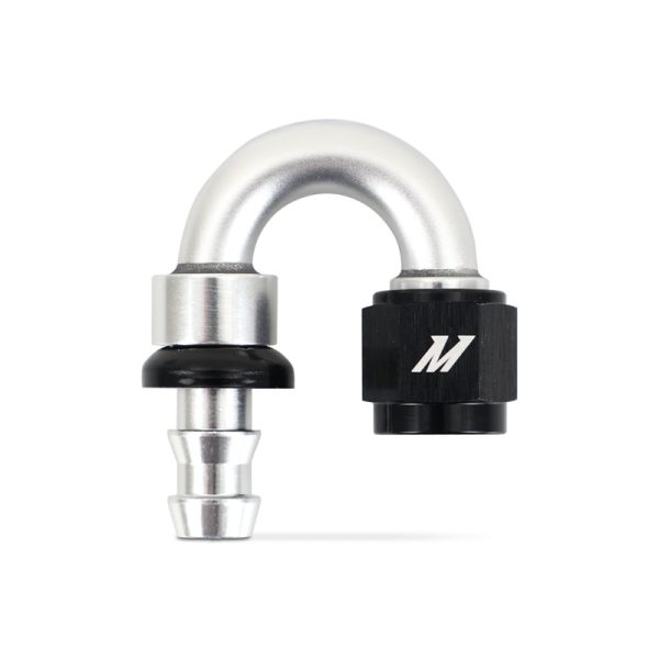 Mishimoto 180 Degree Push Lock Fitting - 6AN Online