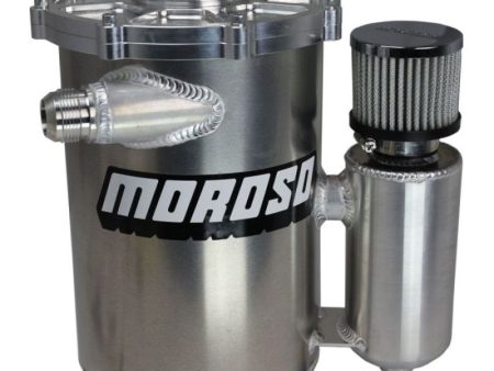 Moroso 13in Tall 7in Dia 5qt Dry Sump Tank w Breather Tank Discount