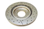 DBA 12-13 Volkswagen Golf R 2.0L Front Drilled & Slotted Street Series Rotor Supply