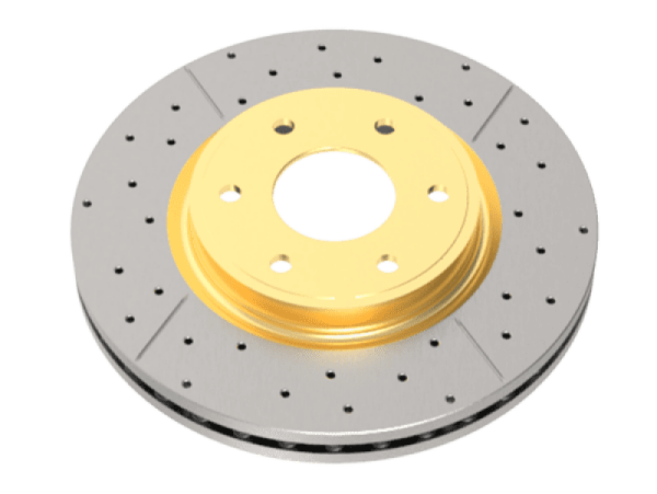 DBA 10-18 Audi A3 FWD (Diesel) FWD Front Street Drilled & Slotted Rotor Cheap